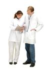 El doctor blanco modificado para requisitos particulares Lab Coat, médico uniforme del cuidado del hospital multi de la clínica