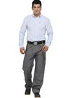 Los pantalones multi para hombre tejidos del trabajo del bolsillo de la tela de tela cruzada con la cremallera rasgan resistente