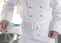 La capa doble 100% del cocinero de Breasted de la tela cruzada de algodón/el cocinero profesional anti de Pilling cubre