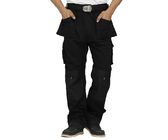 Pantalones para hombre suaves de costura triples del trabajo con la cintura elástico deslizante anti