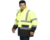 El alto trabajo de la visibilidad del calor uniforma la chaqueta cómoda del invierno de la fuerza de la prenda impermeable hola 