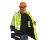 2 chaquetas para hombre reflexivas de la seguridad del invierno de las chaquetas 300D Oxford del trabajo del invierno del tono 