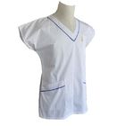 El oficio de enfermera para mujer del lavado de los uniformes médicos fáciles blancos del trabajo friega el uniforme del traje 