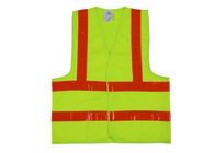 Alto chaleco cómodo EN471 de la seguridad de la clase personalizada II de los uniformes del trabajo de la visibilidad