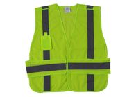 Altos uniformes del trabajo de la visibilidad de la protección, chaleco estándar de la seguridad de la malla En20471 reflexivo 