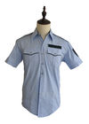 Los uniformes profesionales de secado rápido del trabajo de largo/la policía de las mangas del cortocircuito uniforman la camisa