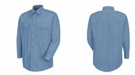 Los uniformes profesionales de secado rápido del trabajo de largo/la policía de las mangas del cortocircuito uniforman la camisa