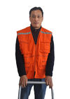 Las capas dobles apoyan el chaleco para hombre del trabajo del invierno/el chaleco del trabajo de la seguridad con las cremalleras de Vislon