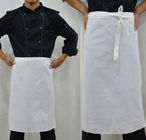 Delantal largo de cocinar limpio fácil blanco/del negro/del desgaste rojo del trabajo del restaurante de la cintura