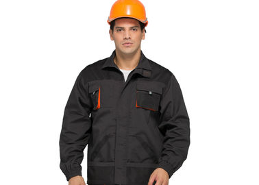 Rasgón anti durable de las chaquetas clásicas del trabajo industrial de la lona con la costura doble